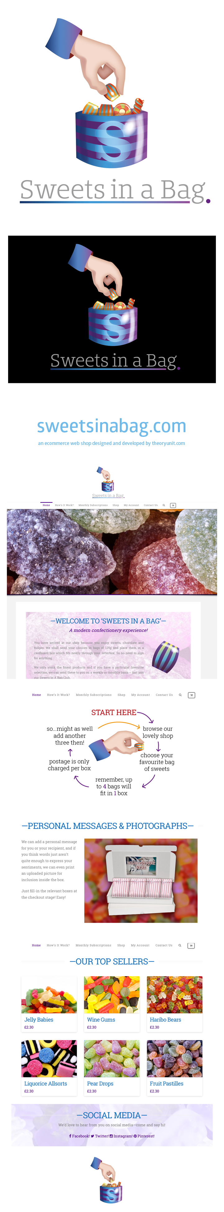 Sweets in a Bag Ecommerce Web Shop